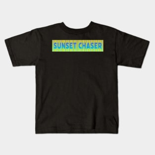 Sunset Chaser | Blue Yellow Orange Green Kids T-Shirt